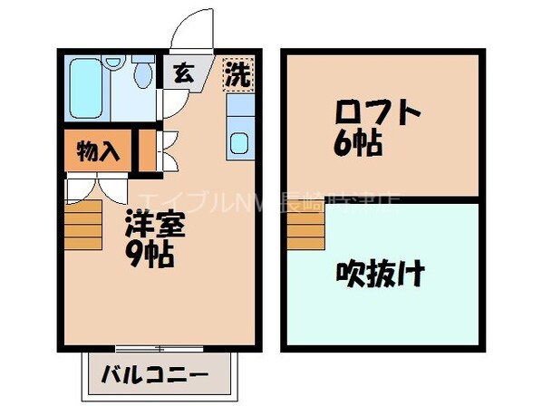 クィーンパレス赤迫の物件間取画像